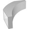 Ekena Millwork 5 1/2-in. W x 18-in. D x 24-in. H Thorton Architectural Grade PVC Knee Brace BRCP055X18X24THR - alternate 5
